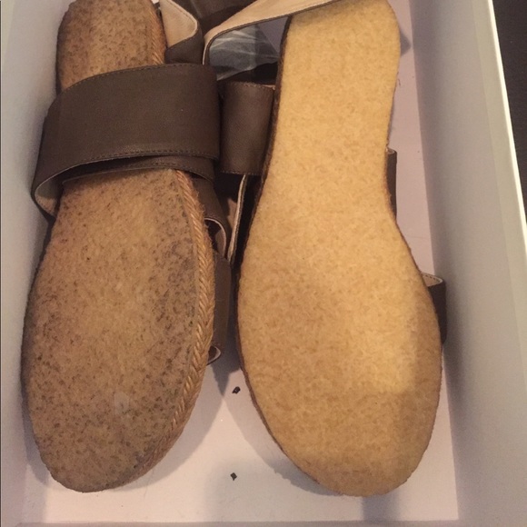 New Authentic Chloe Espadrille Wrap Sandals Lamb - Picture 3 of 4