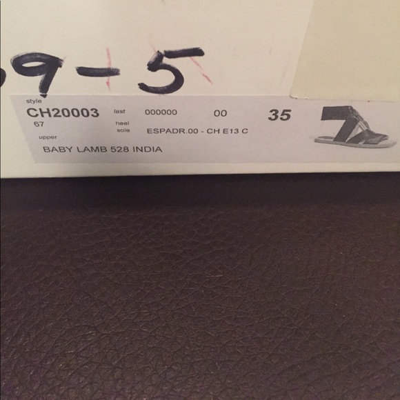 New Authentic Chloe Espadrille Wrap Sandals Lamb - Picture 4 of 4