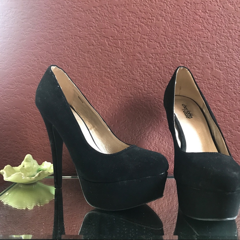 Black Charlotte Russe Platform Pumps Size 7
