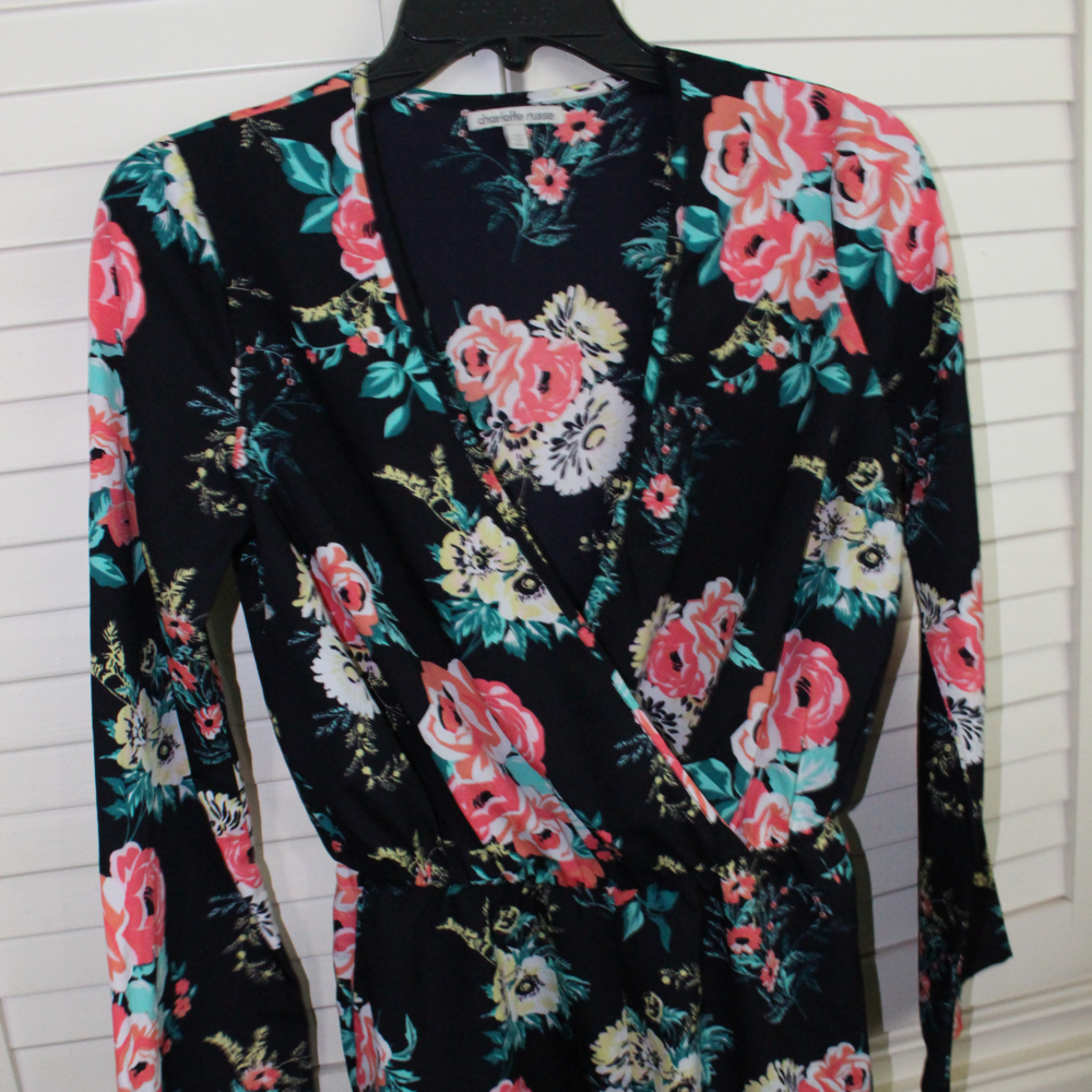 Floral Long Sleeve Romper