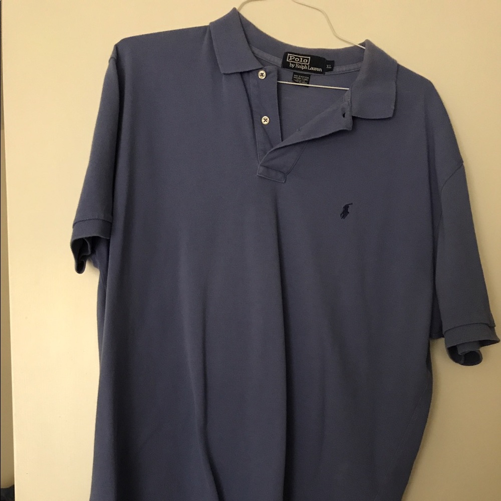 Men's Polo by Ralph Lauren XL blue/gray classic