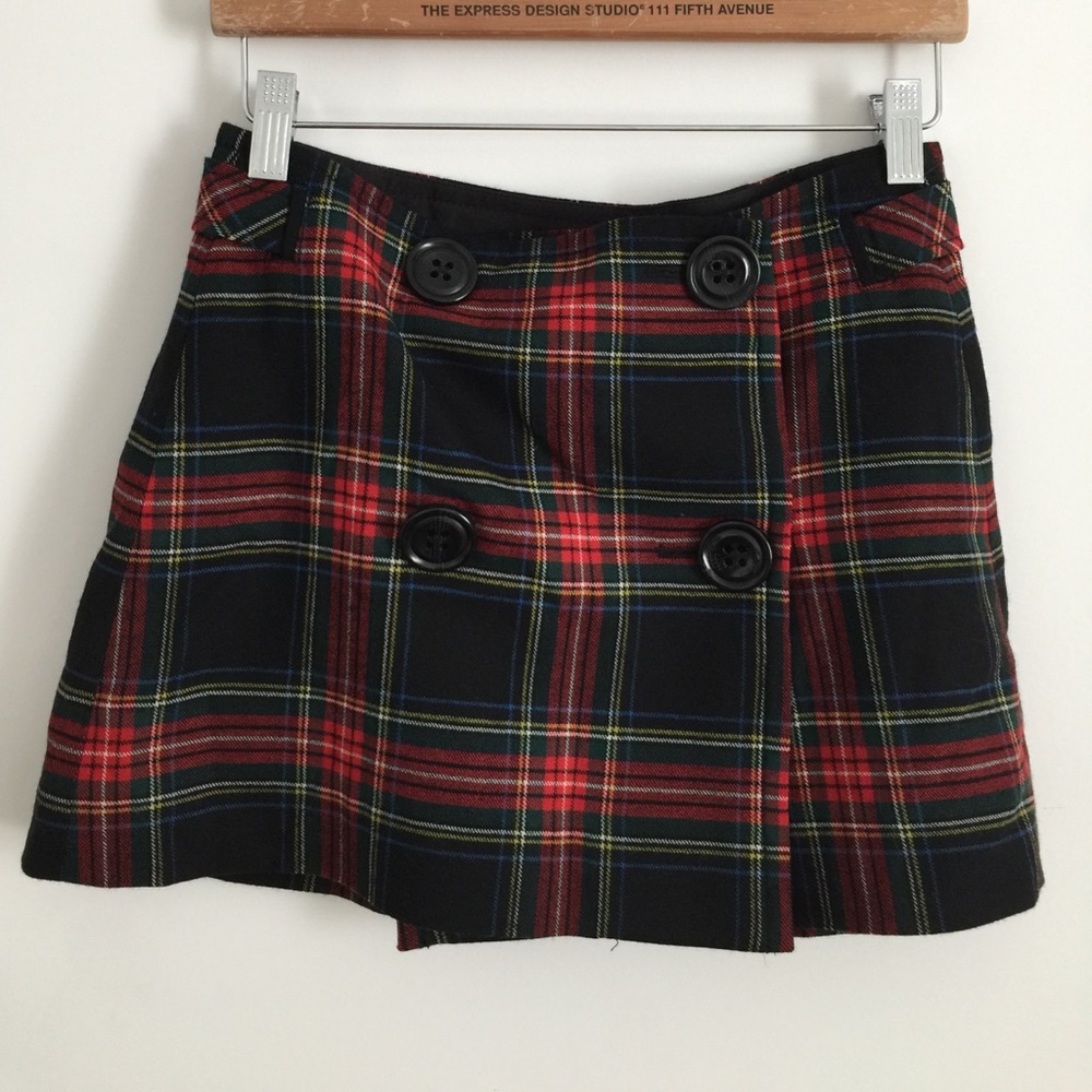 90's Plaid Mini Skirt
