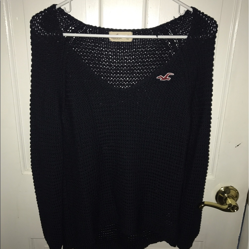 Knit navy sweater