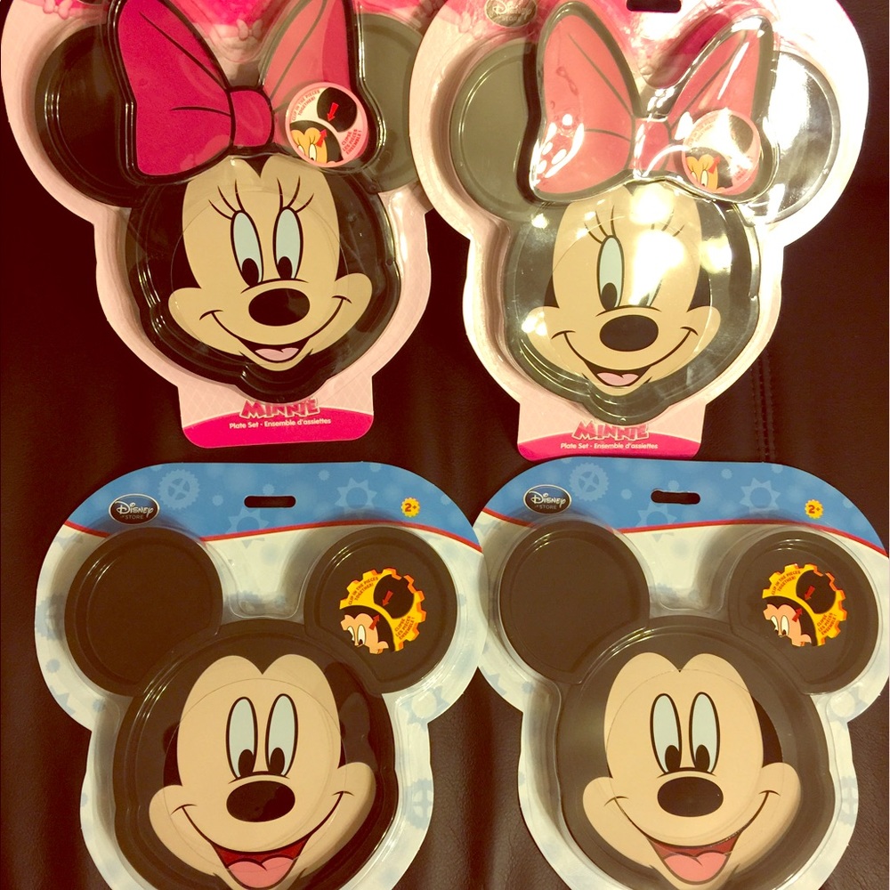 Four Disney Mickey food plate for kids