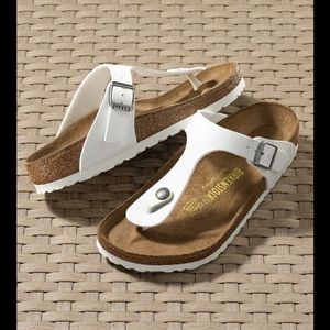 birkenstock sandals (Gizeh Birko-Flor White) used