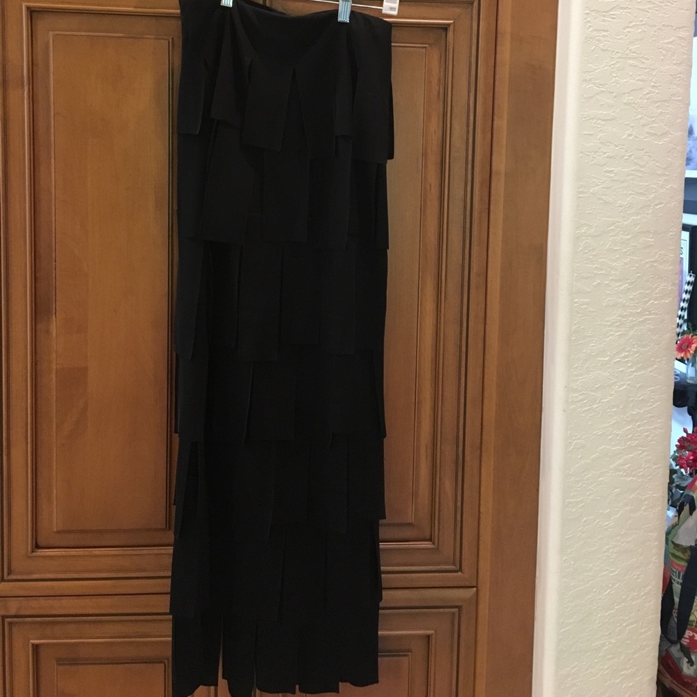 Tadashi NEIMAN MARCUS FRINGE Strapless Cocktail