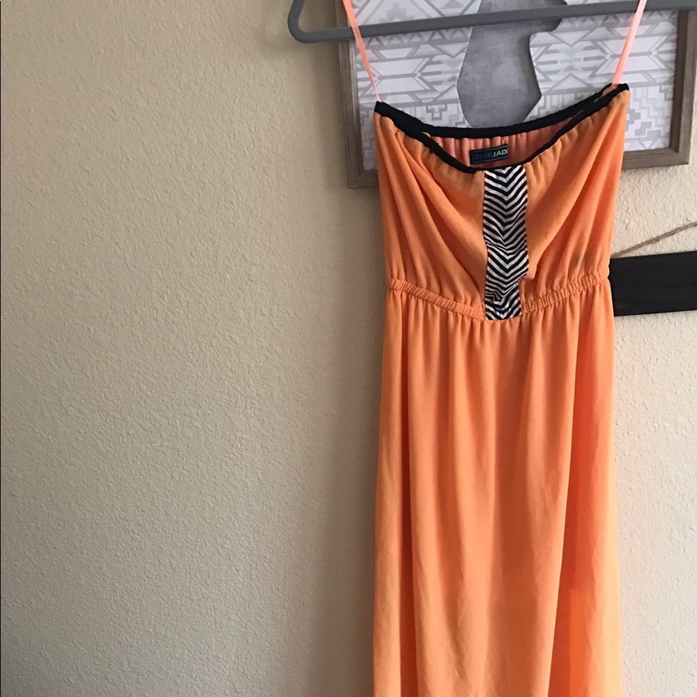 Orange maxi dress