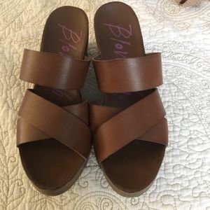 Blowfish Malibu Wedges-Brown