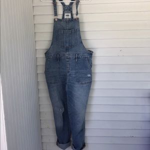 Old Navy Distressed Overalls
