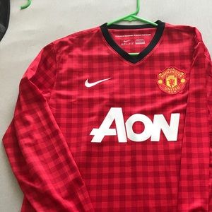 Nike Manchester United Long Sleeve Soccer Jersey