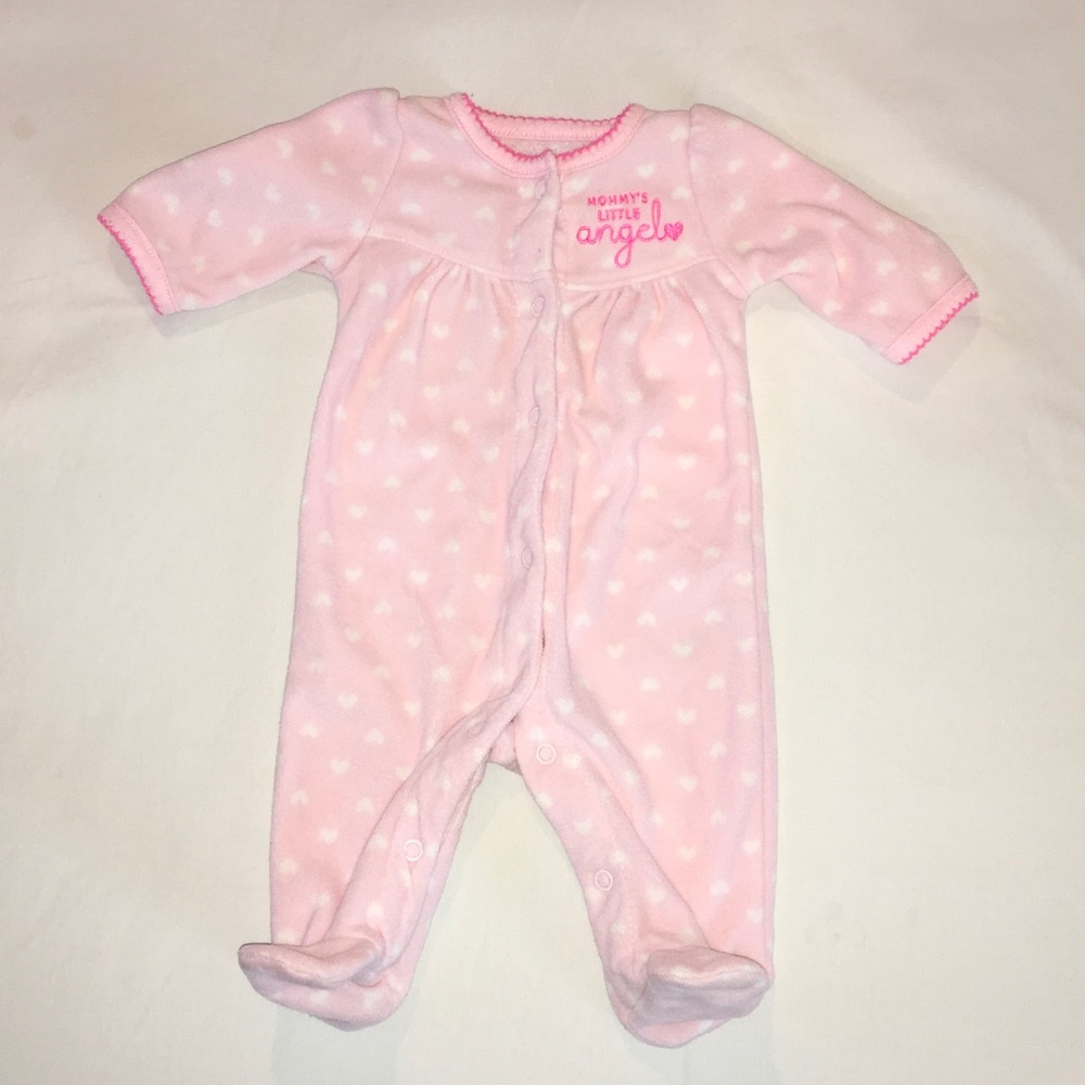 NWOT Fleece footie pajamas