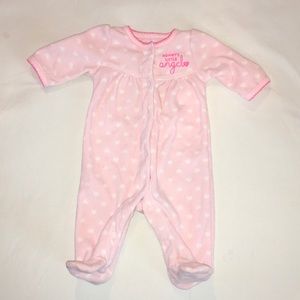 NWOT Fleece footie pajamas