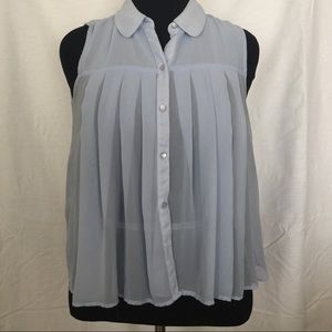 Forever 21 Pastel Blue Sleeveless Top