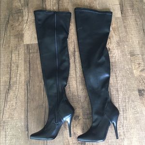 PLEASER Thigh high stiletto heels