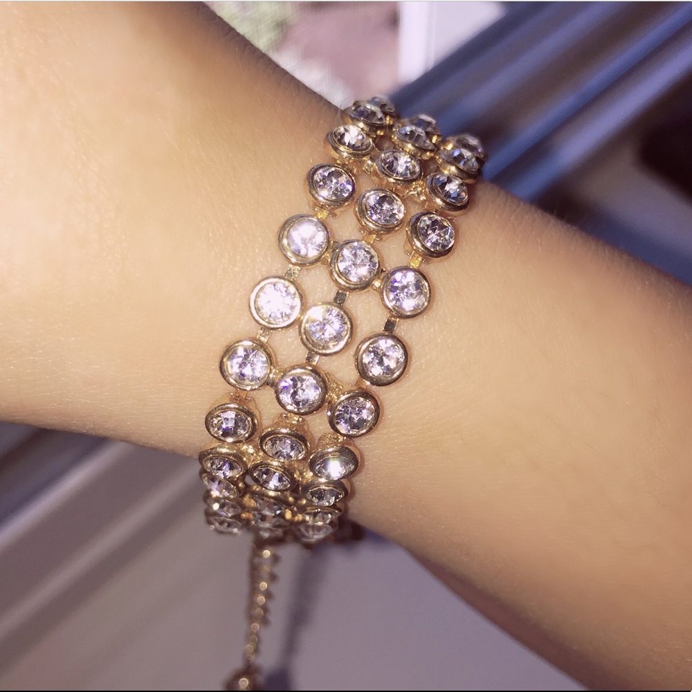Gold Crystal Bracelet