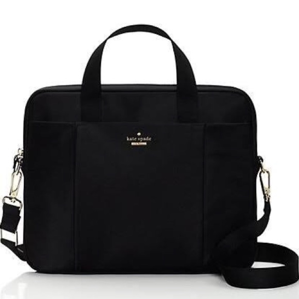 Kate spade black nylon laptop computer bag