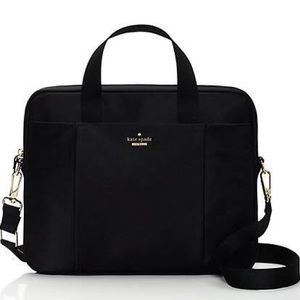 Kate spade black nylon laptop computer bag