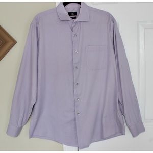 Calvin Klein Men's Purple Button Down Shirt