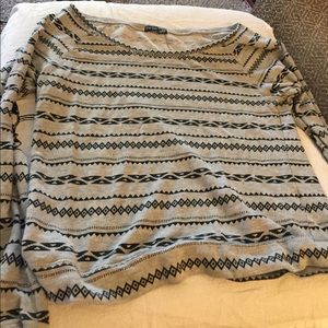 Tribal Crop Top long sleeve