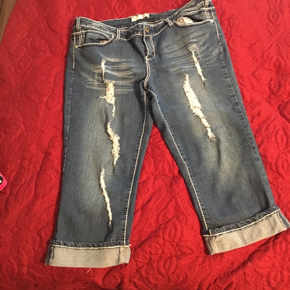 Denim Capri