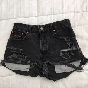 Vintage Black Levi's Shorts