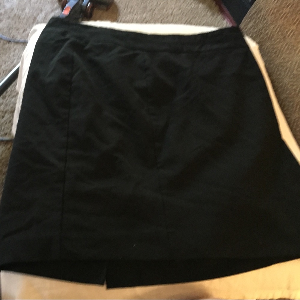 Cute Black Body Con pencil Zip Up Skirt