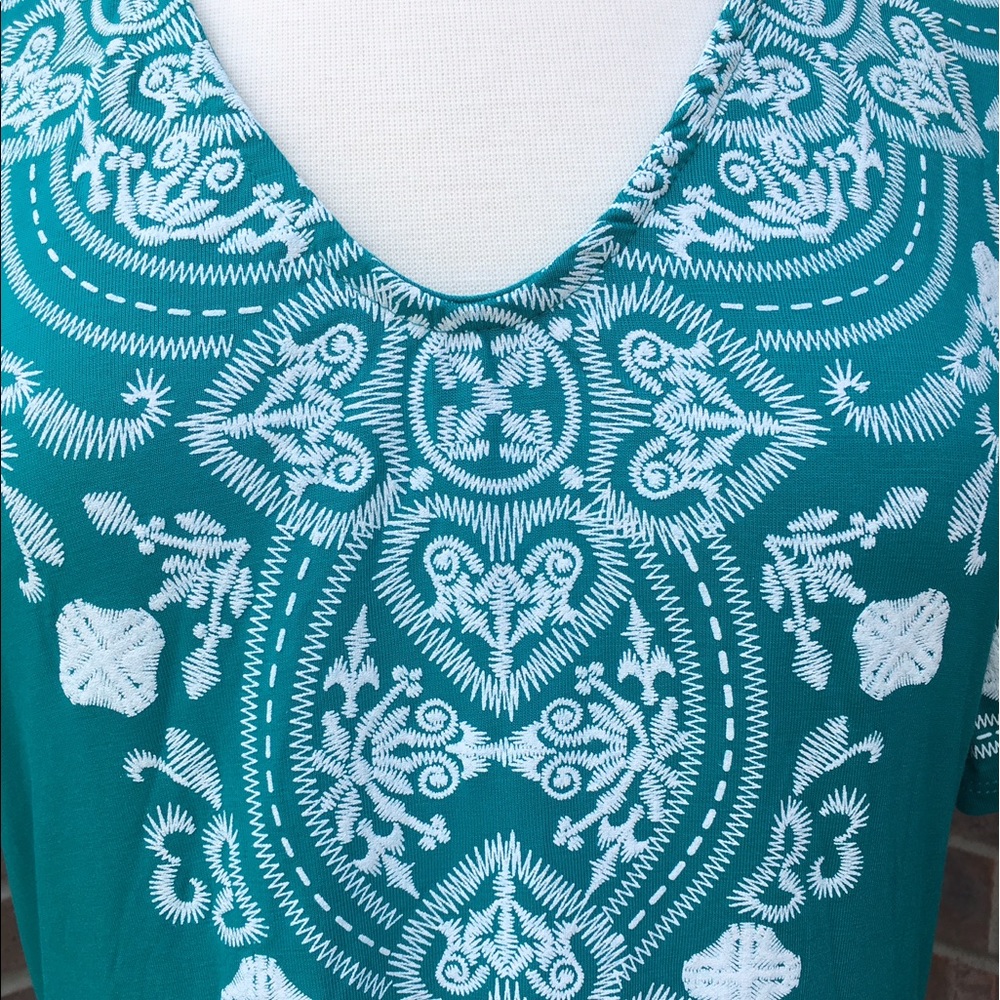 ▫️SOLD OUT▫️LAST▫️HPx2! Plus Embroidered Dress - Picture 3 of 8