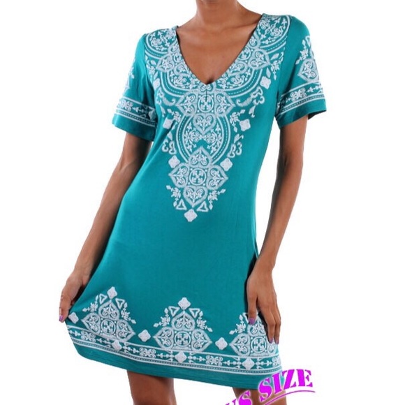 ▫️SOLD OUT▫️LAST▫️HPx2! Plus Embroidered Dress - Picture 6 of 8