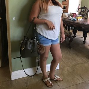 Michael Kors olive bucket bag