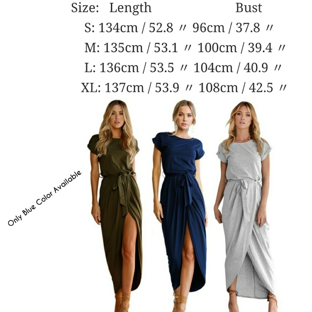 Maxi Wrap Cuffed Sleeve Dress - Picture 4 of 7