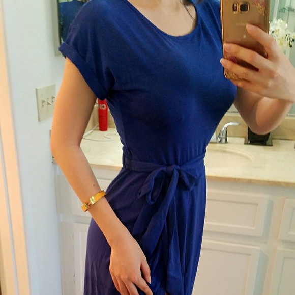 Maxi Wrap Cuffed Sleeve Dress - Picture 5 of 7