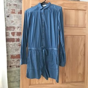 LOFT chambray romper