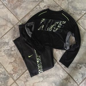 NIKE DRIFIT YOUTH PANTS W/long sleeve top XL