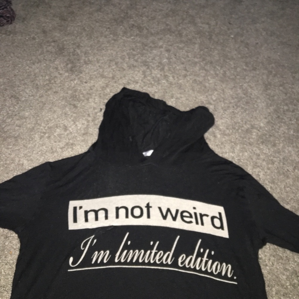 A black hoodie