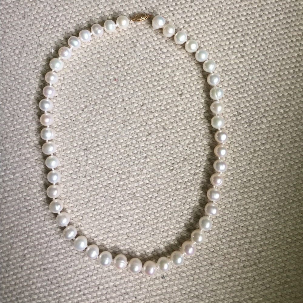 14kt 16in freshwater pearl necklace
