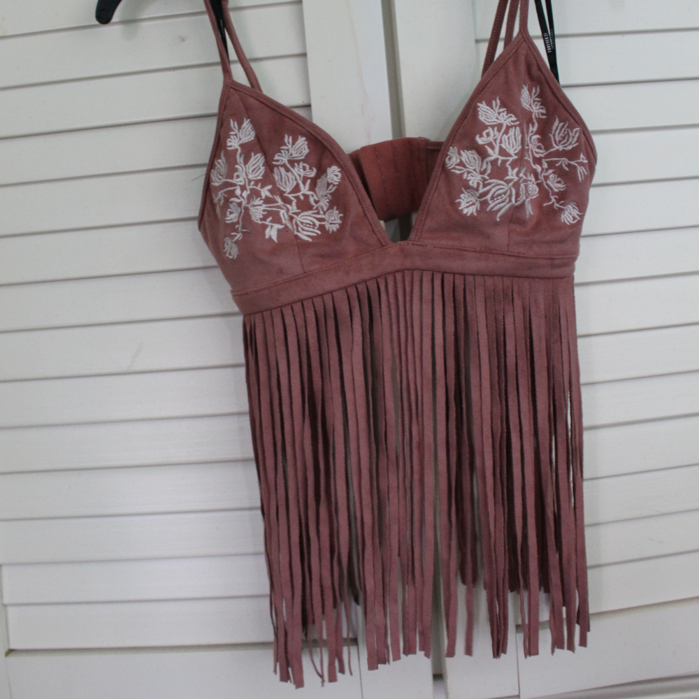 Fringe crop top