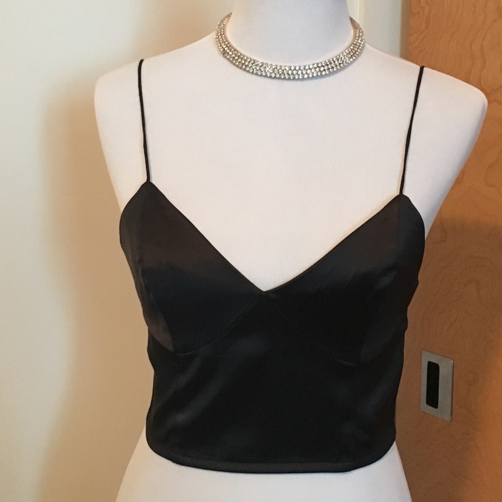 NWT H&M Sateen Crop