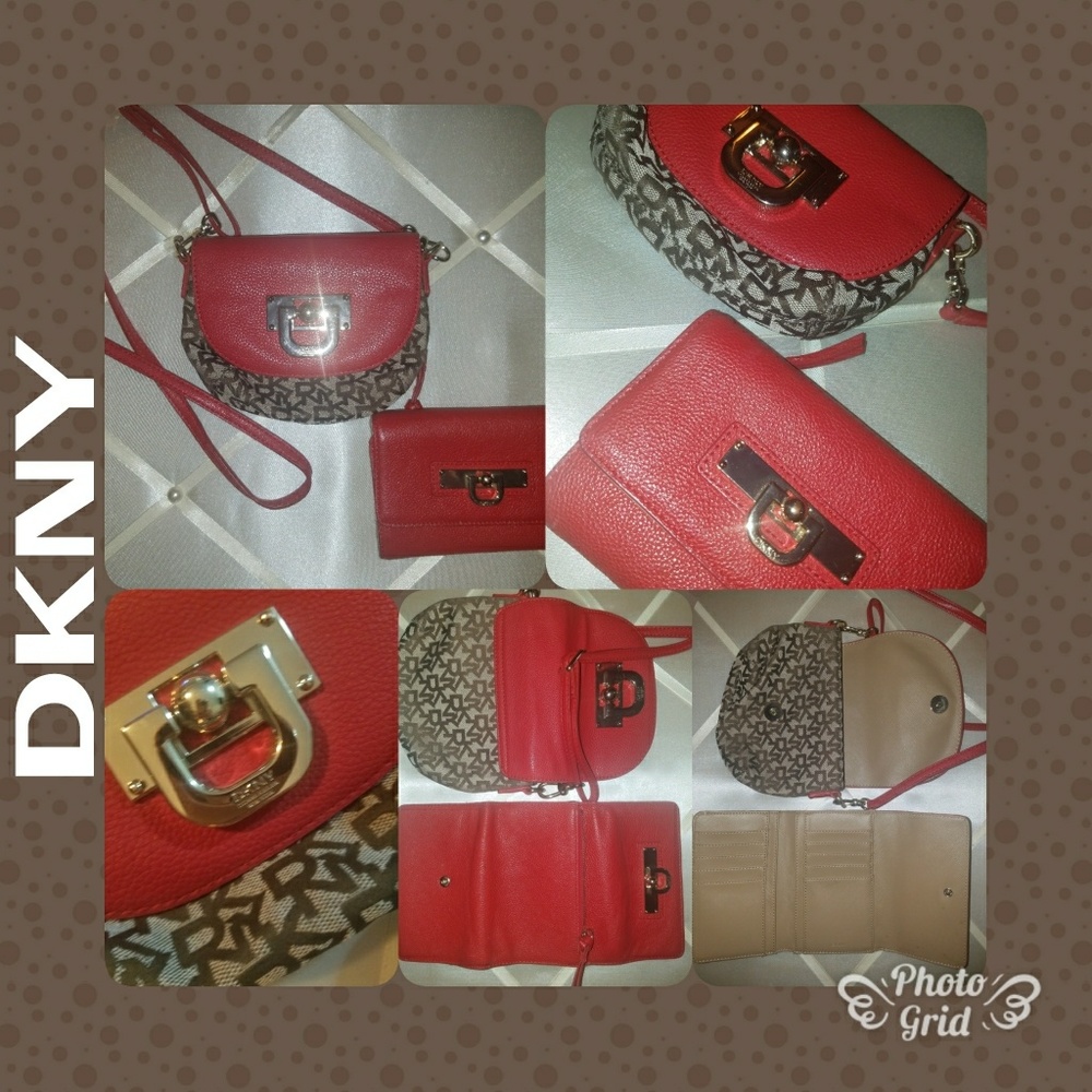 DKNY POPCROSS PURSE AND WALLET