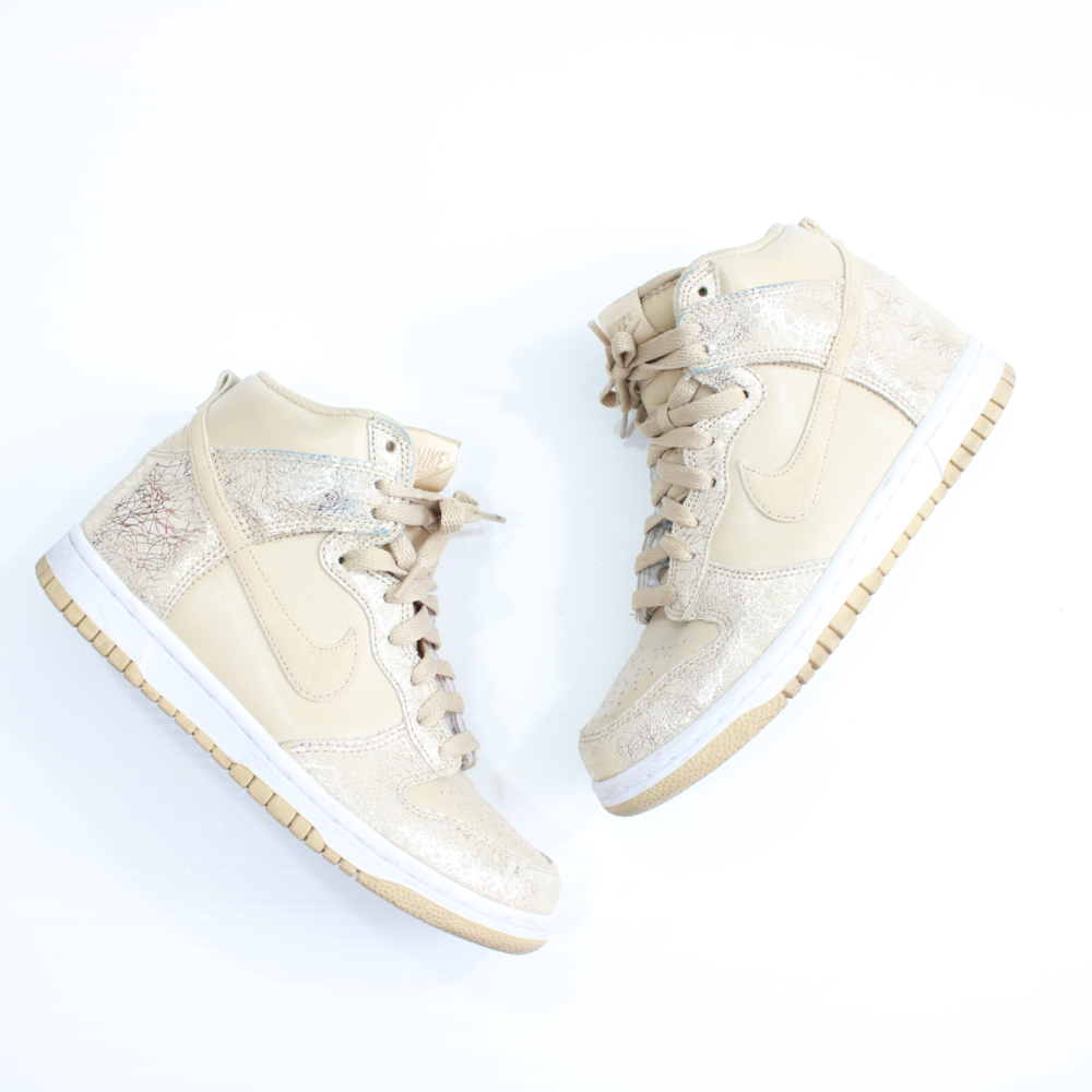 Nike Dunk High Metallic Gold Scribble Size 6.5