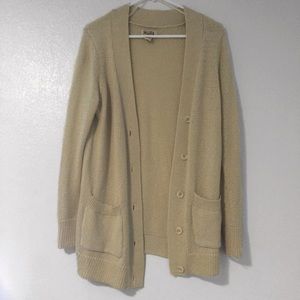 Very Soft Cream Button Up Cardigan