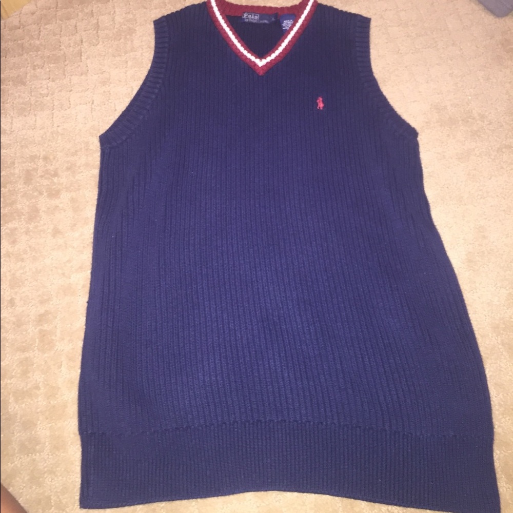 polo knit vest