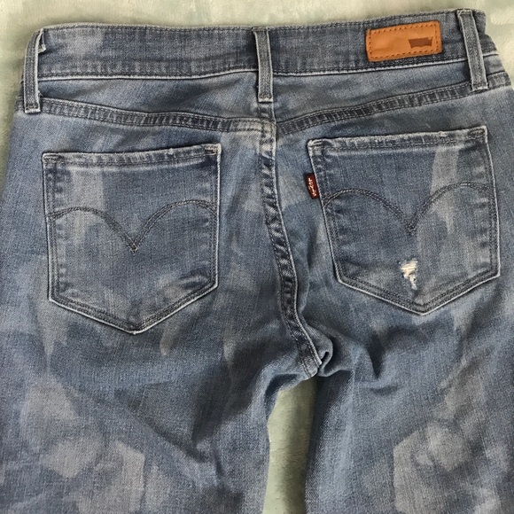 Levi's Acid Wash Modern Rise Skinny Jeans - Picture 3 of 6