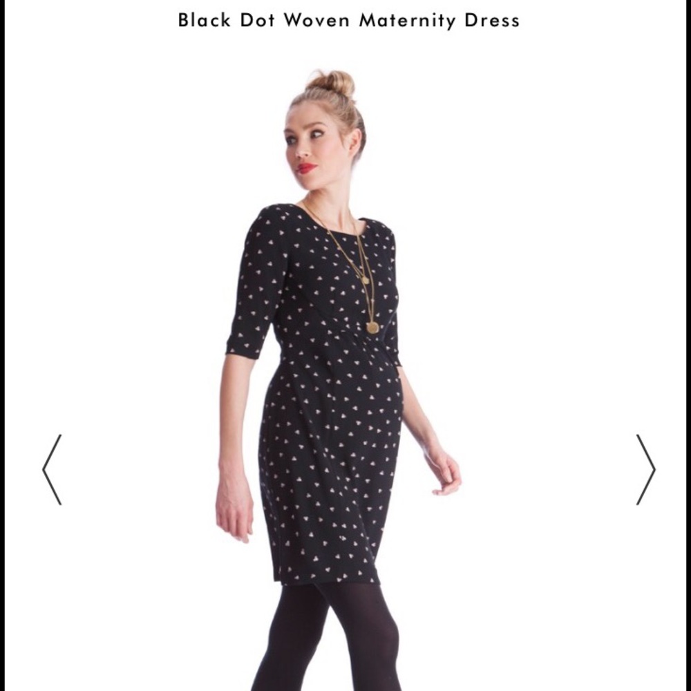 Seraphine polka dot maternity dress, like new