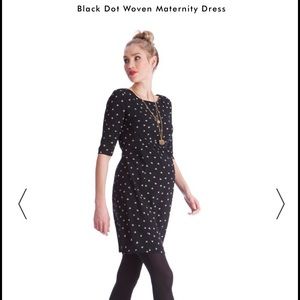 Seraphine polka dot maternity dress, like new