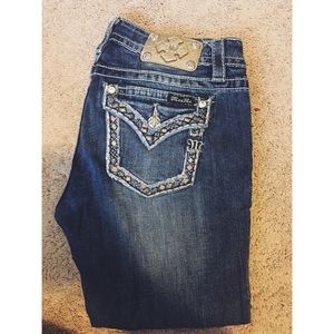 Miss me signature cuffed capri