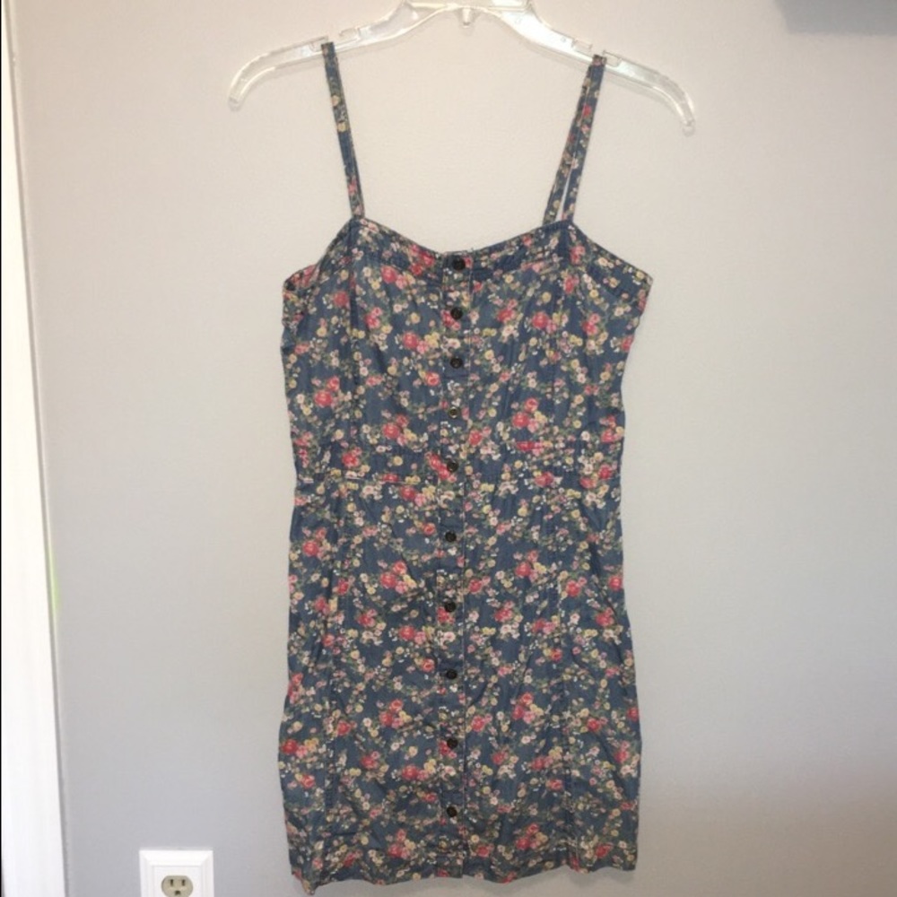 Denim Floral Forever 21 Dress