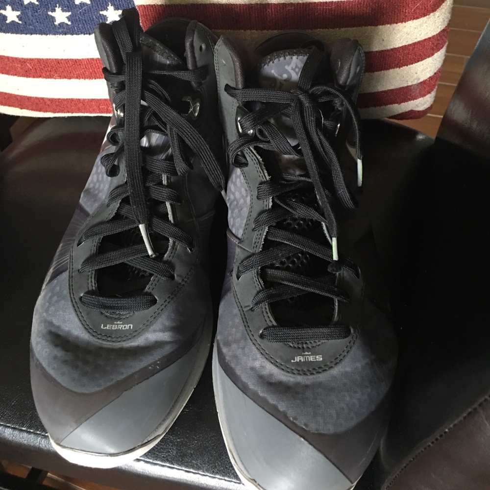 LeBron's gently worn awesome high tops