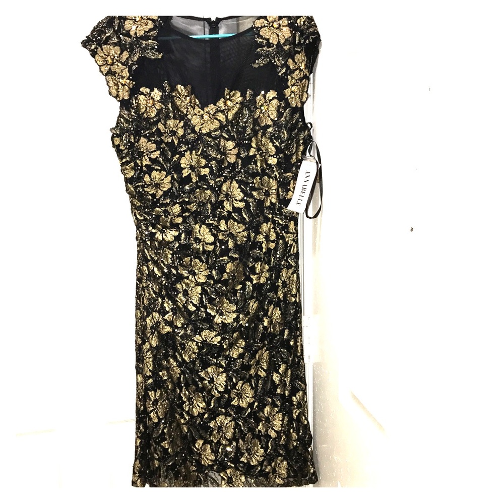 Annabelle Black And Gold Dress