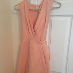 Jolie and Elizabeth seersucker dress