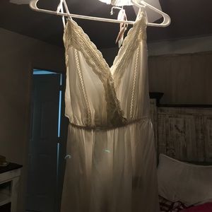 Long white summer dress